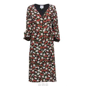 Privacy Please Floral Wrap Dress Size Small